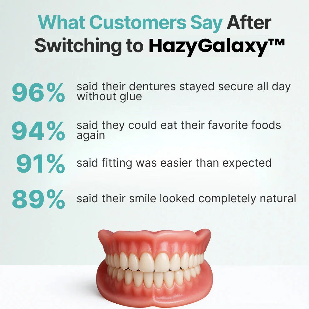 '--🦷 HazyGalaxy™ Custom-Fit Dentures ⏰ ENDS TODAY   75% OFF | Smile with Confidence